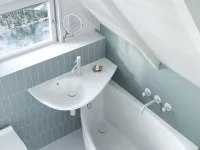 Avocado mosdó jobb fehér, furattal