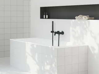 Espirit fali kádcsaptelep zuhanyszett nélkül ES 022.20BLM, Black Matt