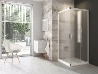 Blix BLRV2 90x90 zuhanykabin fehér+grape