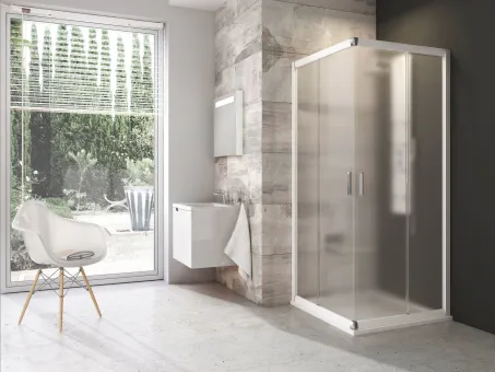 Blix BLRV2 90x90 zuhanykabin fehér+grape