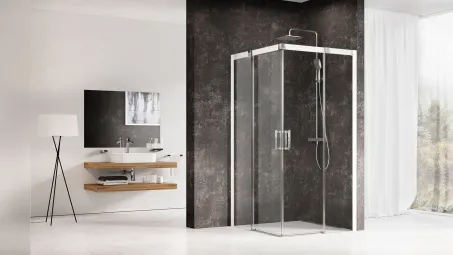 Matrix MSRV4-100x100 zuhanykabin fehér+transparent