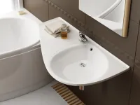 Avocado Comfort mosdó bal fehér, furattal