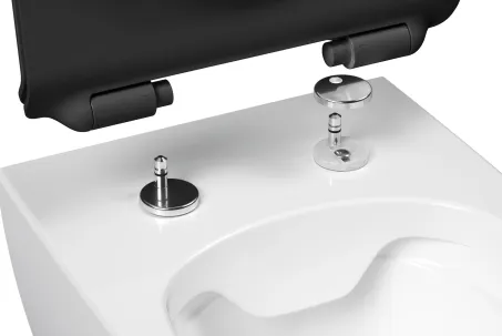 Vita WC slim ülőke, fekete