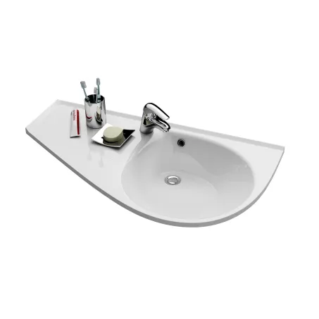 Avocado Comfort mosdó bal fehér, furattal