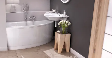 Avocado Comfort mosdó bal fehér, furattal