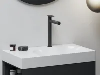 Spring mosdócsaptelep álló 315 mm, leeresztő nélkül, fekete SG 015.20BLM