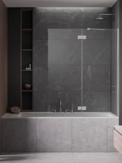 Essenza PND II kádparaván 110 átlátszó jobbos