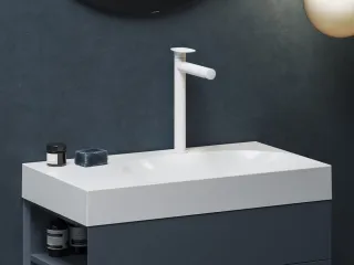 Spring mosdócsaptelep 315 mm, leeresztő nélkül, matt fehér SG 015.10WHM