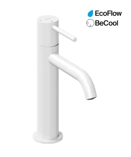 Espirit álló mosdócsaptelep BeCool 190 mm leeresztő nélkül ES 012.11WV, White Velvet