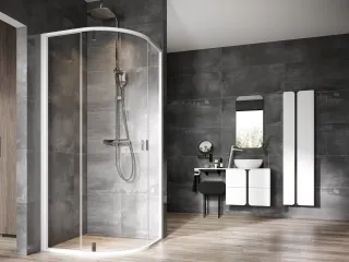 Nexty NSKK3-100 zuhanykabin fehér/króm+transparent