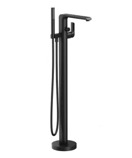 Flat padlón álló kádcsaptelep szettel FL 080.20BL.RB07A, fekete