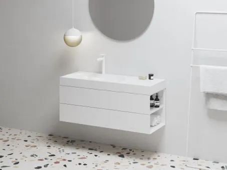 SD Lite 120 J fürdőszobai szekrény mosdó alá fehér