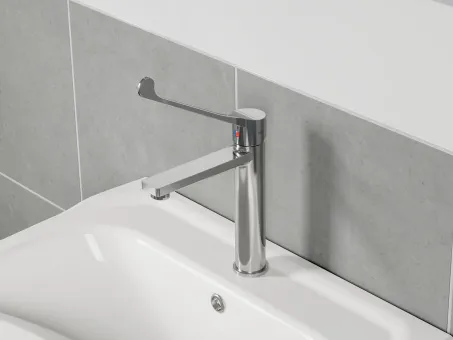 Safe álló mosdócsaptelep, 230 mm, leeresztő nélkül, króm SF 014.00CR