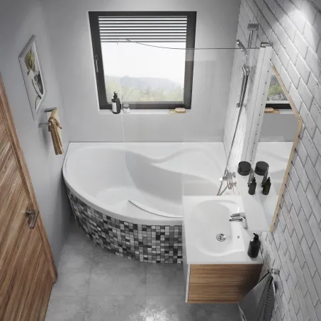 Termosztátos fali kádcsaptelep - lapos TE 082.00CR, króm