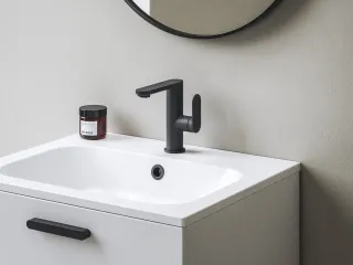 Chrome II álló mosdócsaptelep, 165 mm, leeresztő nélkül, fekete CR II 014.22BL