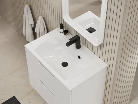 Classic Slim 80 mosdó fehér, furattal