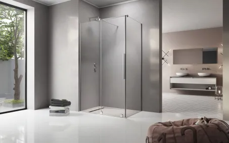 Furo KDJ szögletes zuhanykabin 140x90 átlátszó balos
