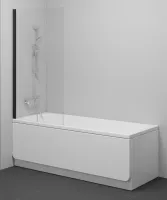 NVS1-80 kádparaván fekete+transparent
