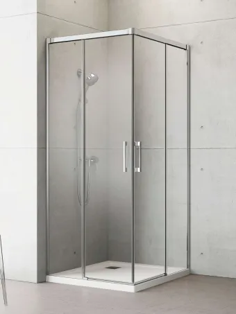Idea KDD szögletes zuhanykabin 80x90 átlátszó
