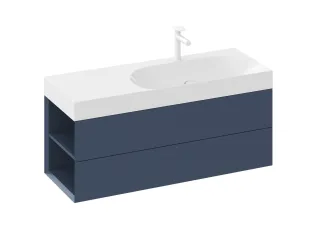 SD Lite 120 B fürdőszobai szekrény mosdó alá Deepsea Blue