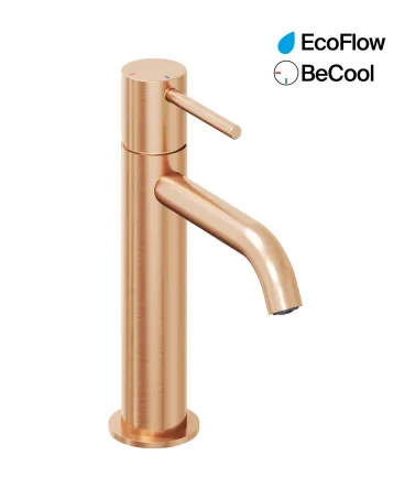 Espirit álló mosdócsaptelep BeCool 190 mm leeresztő nélkül ES 012.61RGB, Rose Gold Brushed