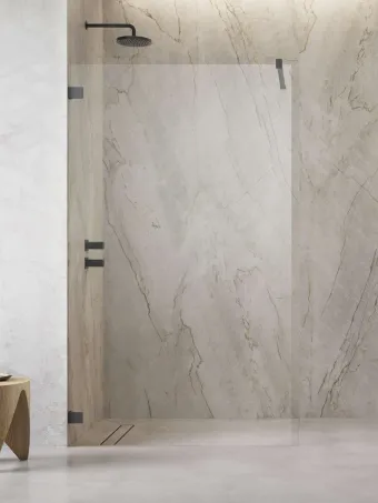 Essenza Pro Brushed GunMetal Walk-in szálcsiszolt fegyvermetál zuhanyfal 95 átlátszó