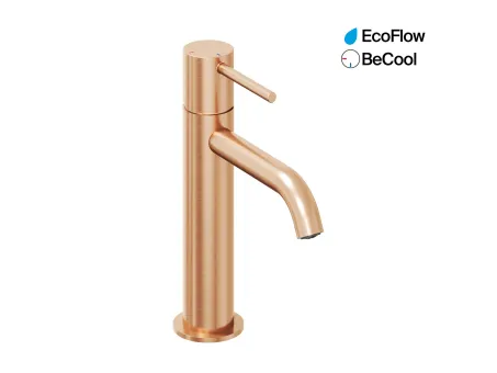 Espirit álló mosdócsaptelep BeCool 190 mm leeresztő nélkül ES 012.61RGB, Rose Gold Brushed