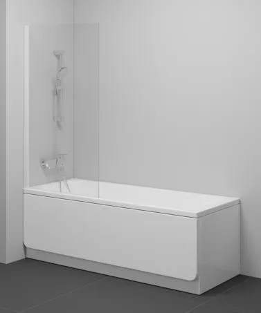 NVS1-80 kádparaván fehér+transparent