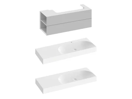 SD Lite 120 B fürdőszobai szekrény mosdó alá Smoke Grey