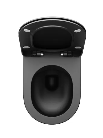 Uni Chrome WC RimOff fekete