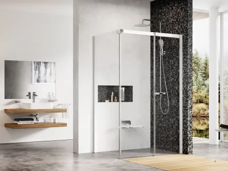 Matrix MSDPS 100x80 zuhanykabin jobb krómhatású+transparent