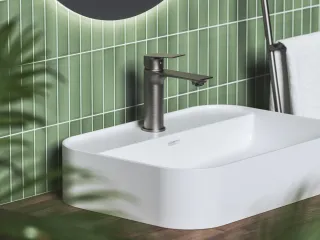 Plan mosdócsaptelep 165 mm, lefolyó nélkül PN 014.20GB, grafit