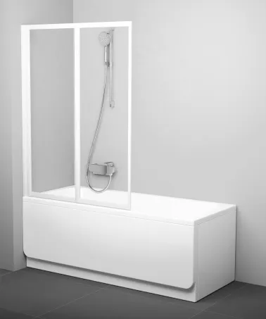 VS2 105 kádparaván fehér+transparent