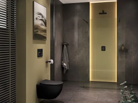 Uni Chrome WC RimOff fekete