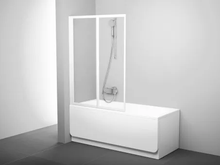 VS2 105 kádparaván fehér+transparent