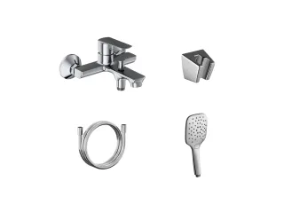 Life fali kádcsaptelep, szettel, chrom LF 022.00CR+S