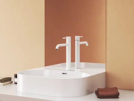Espirit álló mosdócsaptelep 250 mm leeresztő nélkül ES 014.10WV, White Velvet