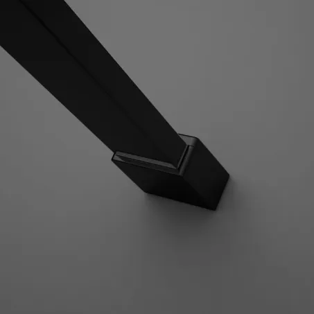 Modo New Black IV Walk-in fekete zuhanyfal 120x100 átlátszó