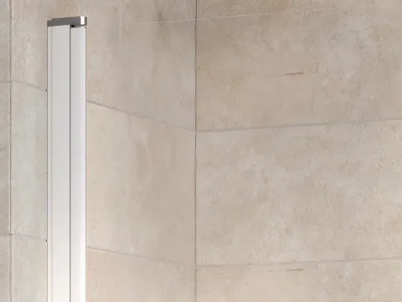 CVS1-80 bal kádparaván fehér + transparent