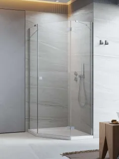 Essenza 8 PTJ szögletes zuhanykabin 80x80 átlátszó jobbos