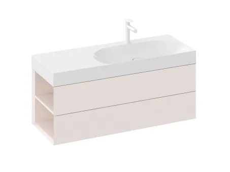 SD Lite 120 B fürdőszobai szekrény mosdó alá Alabaster Pink