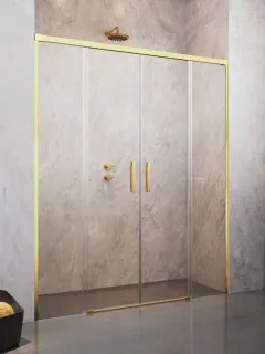 Idea Gold DWD arany zuhanyajtó 140 átlátszó