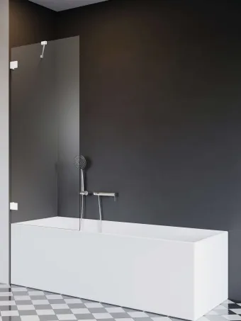 Essenza Pro White PNJ II fehér kádparaván 80 átlátszó