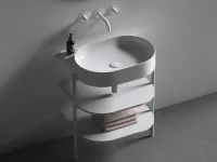 Yard 60 kerámiamosdó, matt fehér, túlfolyó furat nélkül