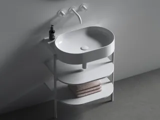 Yard 60 kerámiamosdó, matt fehér, túlfolyó furat nélkül