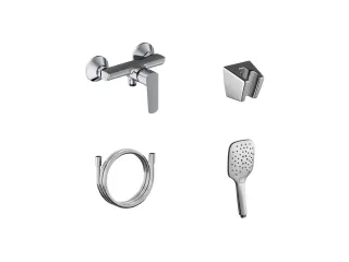 Life fali zuhanycsaptelep szettel, chrom LF 032.00CR+S