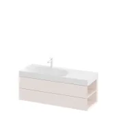 SD Lite 120 J fürdőszobai szekrény mosdó alá Alabaster Pink