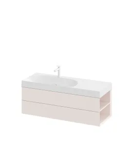 SD Lite 120 J fürdőszobai szekrény mosdó alá Alabaster Pink