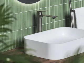 Plan mosdócsaptelep 300 mm, lefolyó nélkül PN 015.20GB, grafit