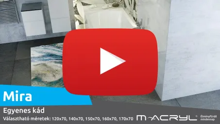 Mira egyenes akril kád 150x70